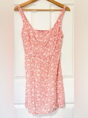 ABERCROMBIE & FITCH Pink White Floral Printed Mini Dress Medium